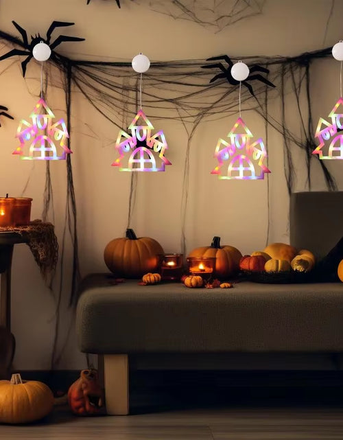 Load image into Gallery viewer, Halloween Decorative Fairy Lights Halloween Window Silhouette Lights Halloween Window Light Cute Halloween Decoration Light
