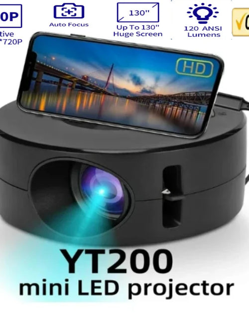 Load image into Gallery viewer, YT200 Smart Projector Auto Focus Android LED HD Projetor Supports Decoding 1080P Videos Home Cinema Outdoor Portable
