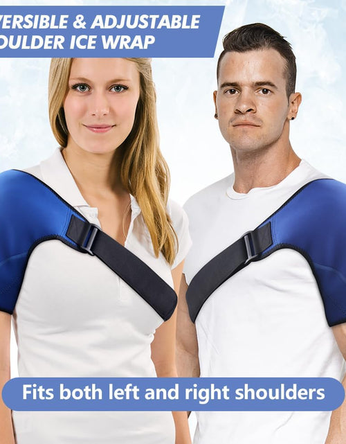 Load image into Gallery viewer, Shoulder Ice Pack Wrap, Rotating Cuff Cold Therapy, Reusable Ice Pack Hot and Cold Shoulder Brace for Tendonitis, Shoulder Pain Relief, Post-Operative Shoulder Recovery
