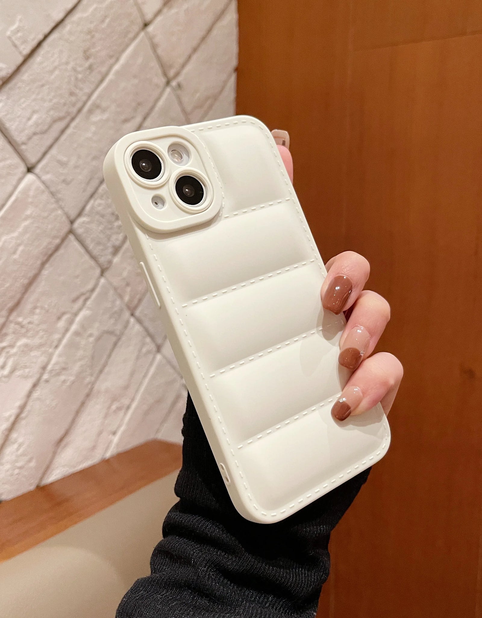 Puffer Phone Case for Iphone 15 14 13 12 11 Pro Max down Jacket Phone Cases for Iphone 11 Xr 7 8 Plus