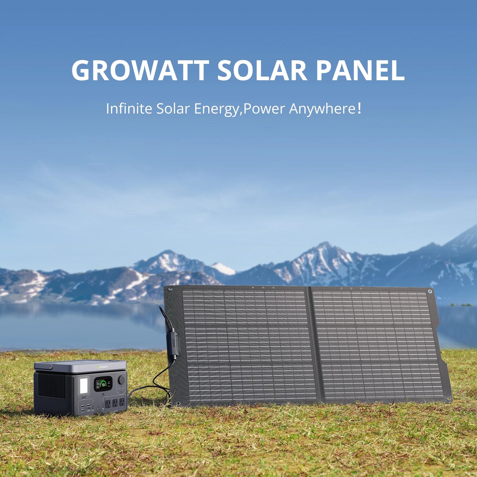 200W Portable Solar Panel for Power Station, 24V Foldable Solar Charger with Adjustable Kickstand & MC-4 Connector, Waterproof IP67 for Outdoor Camping RV off Grid System