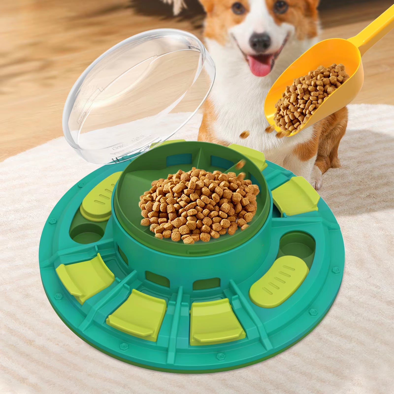 Dogs and Cats Educational Toys, Used to Improve IQ and Slow Feeding, Suitable for All Sizes of Dogs, No Battery Design