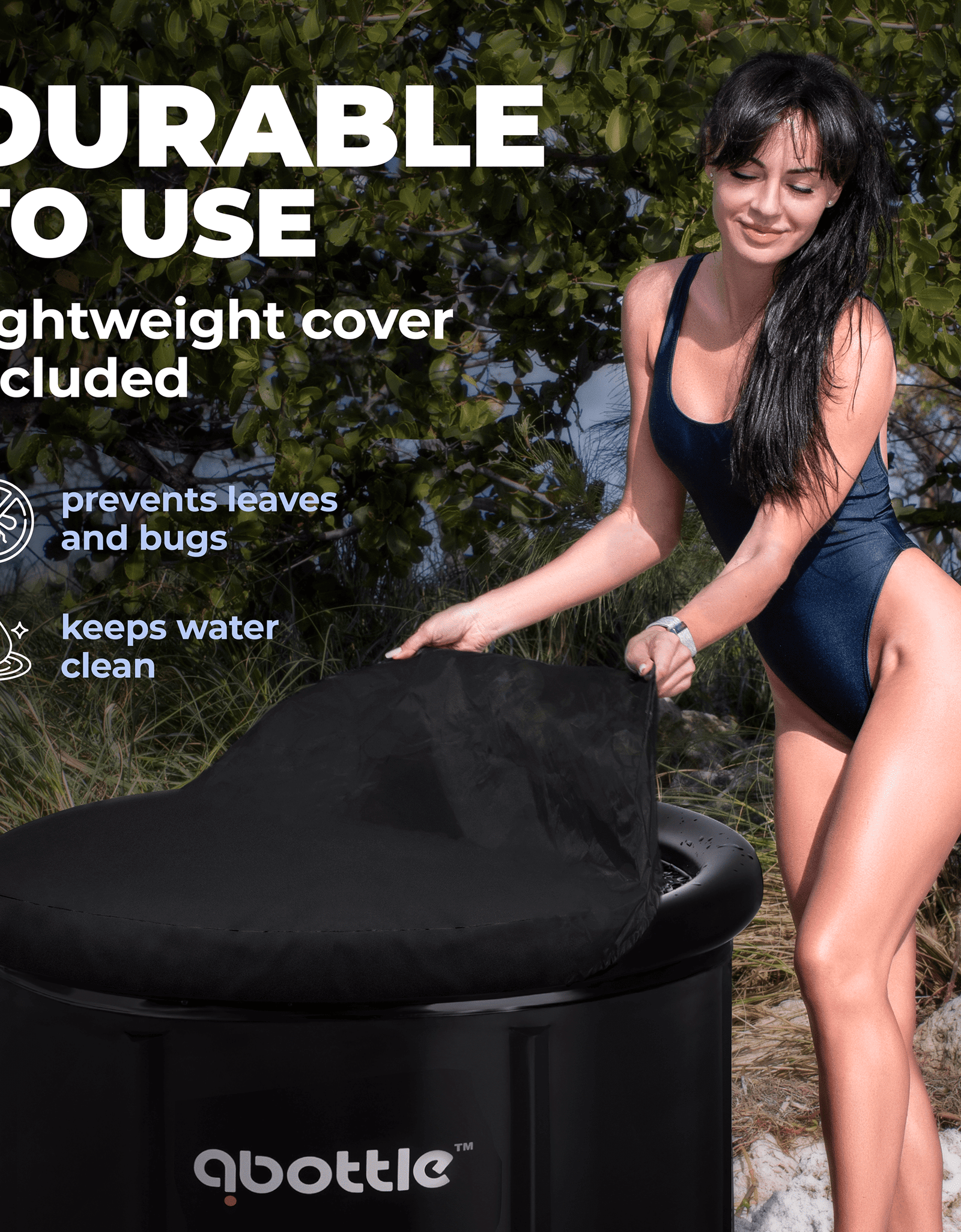 Premium Portable Ice Bath Tub for Athletes - Inflatable Cold Plunge Tub for Recovery & Polar Recovery Experience for Indoor and Outdoor Use