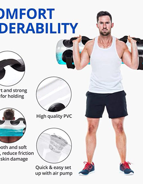 Load image into Gallery viewer, Fitness Aqua Bag Training Power Bag, Adjustable Water Weight Bag with Upgraded Air Pump 45LBS Portable Aqua Training Bag Instead of Sand Bag Training Home Gym for Workout Weights Training Balance
