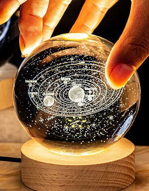 Load image into Gallery viewer, Crystal Ball Night Lights Glowing Planet Galaxy Astronaut 3D Moon Table Lamp USB Atmosphere Lamp Tabletop Decorations Kid Gifts
